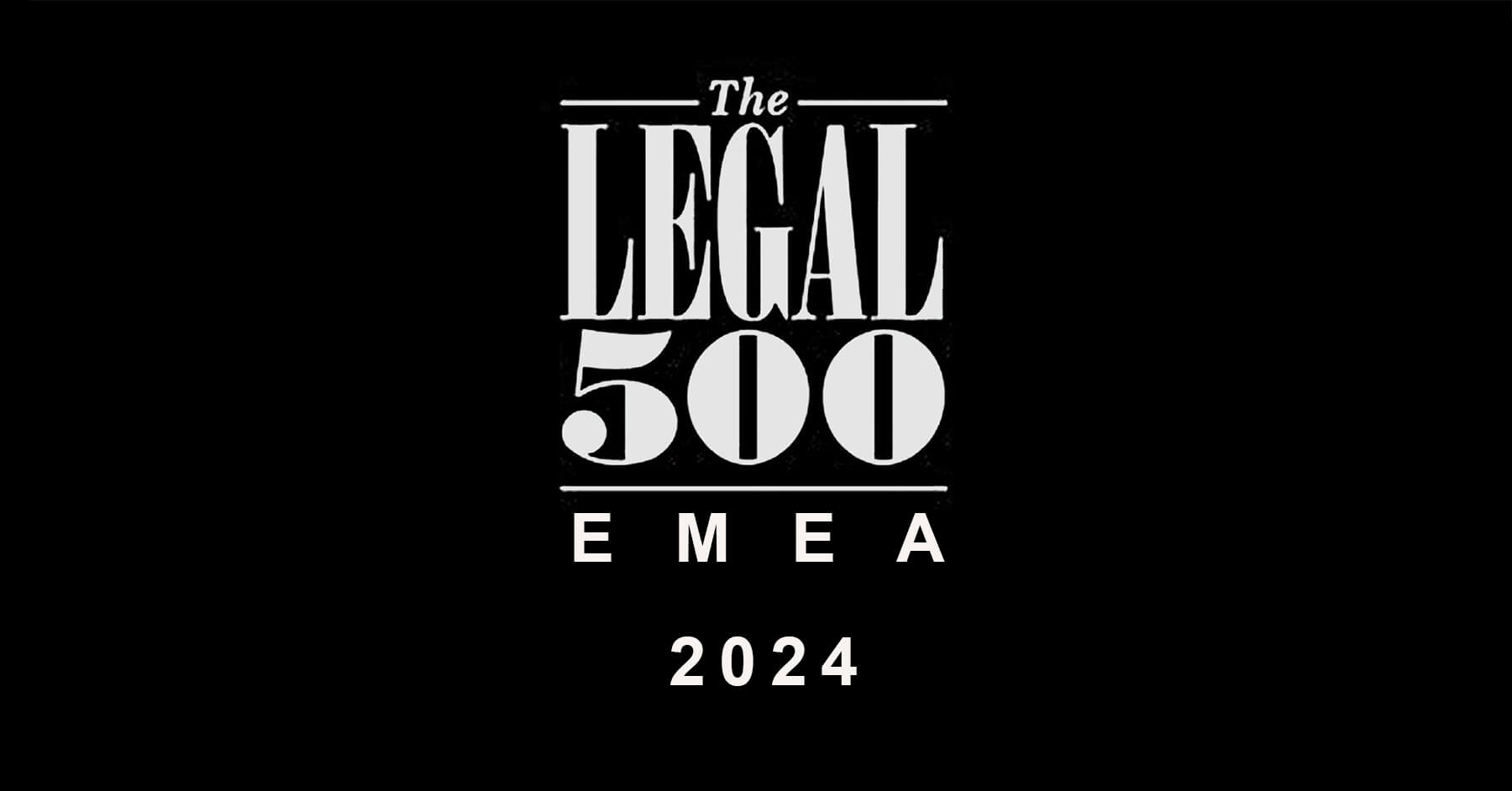 The Legal 500 rankings highlight us in a third area in 2024