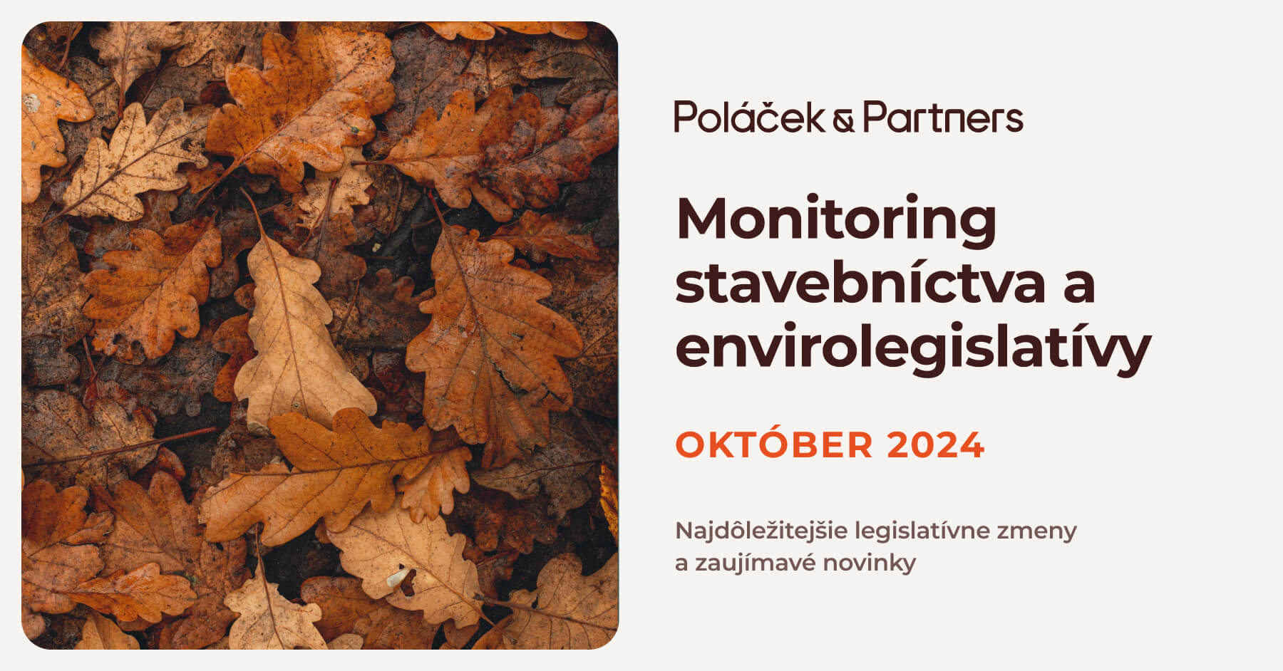 Novinky v stavebníctve a envirolegislatíve za október 2024